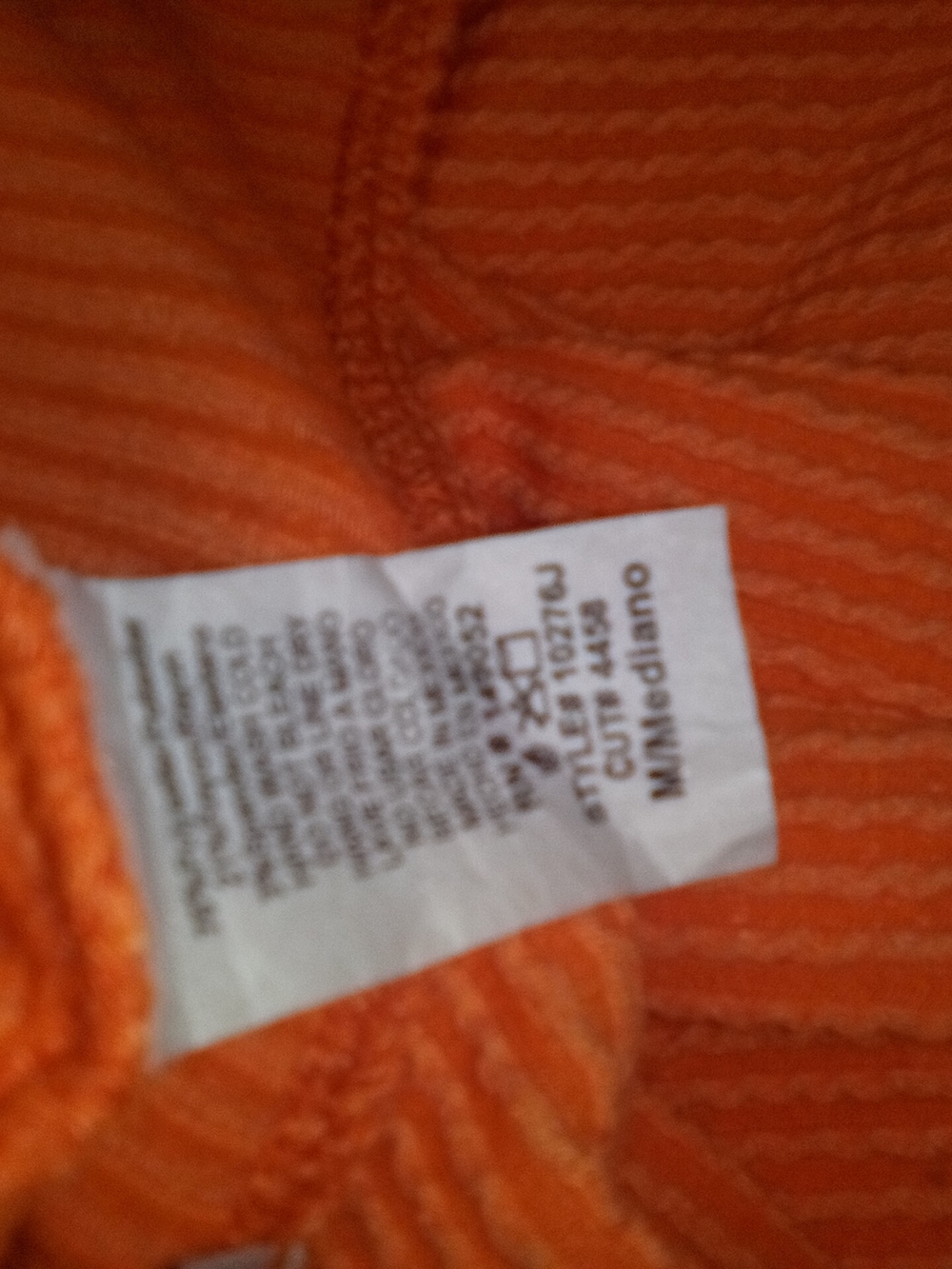 Orange Halter Ribbed Jumpsuit V-Neck Sleeveless Size Medium By Fashion Nova - Picture 9 of 10